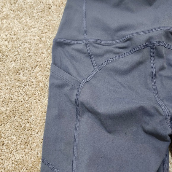 Victoria Sport Knockout‎ Leggings Small Mid Waist Compression Blue Pocket - Picture 7 of 7